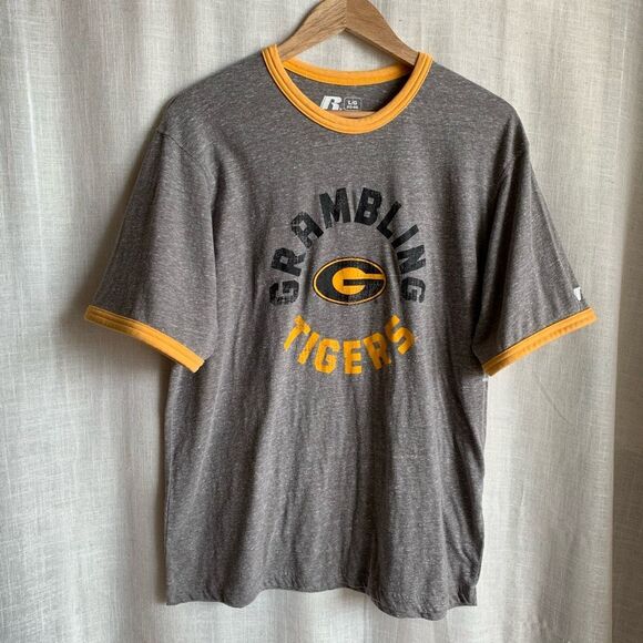 Grambling Tigers Ringer Tee Men’s L HBCU Style Retro Vibes - Picture 1 of 11